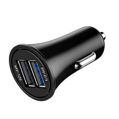 kupować Ładowarka samochodowa ABS Dual USB 12V-24V z wejściem i wyjściem 2.4A 3.0A online manufacture