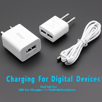 kupować Podwójna ładowarka samochodowa USB 2.4A 3.0A do gniazd EU AU UK US online manufacture