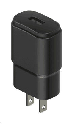 Czarny uniwersalny zasilacz sieciowy USB 5V 1A / 2,1A / 2,4A / 0,0A Ładowarka sieciowa