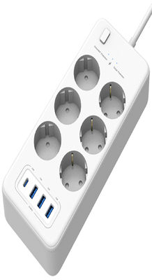 Dobra cena. 4 porty PD 32W Smart Power Strip z gniazdkiem AC 250V16A 4000W w Internecie